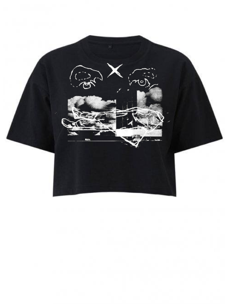 HEAVEN Crop Top in Black