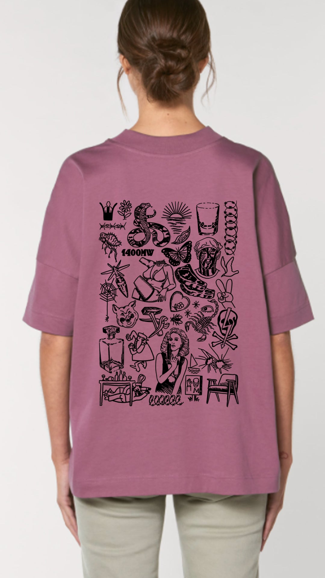 FLASH tshirt in Mauve - SOLD OUT